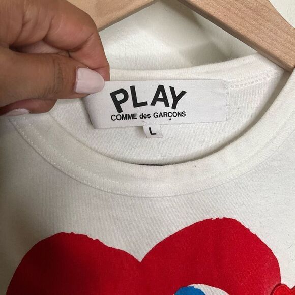 Comme des Garçons PLAY Heart Print T-Shirt - Picture 3 of 9